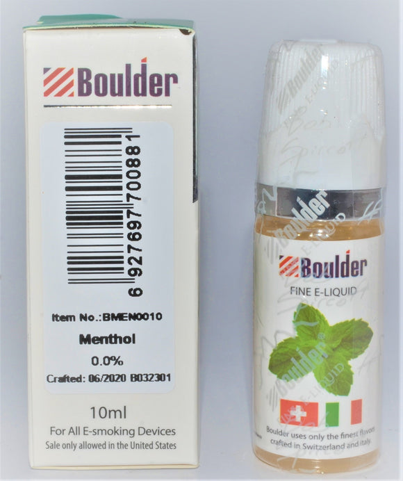 Boulder Vape Juice - Menthol 0.0%