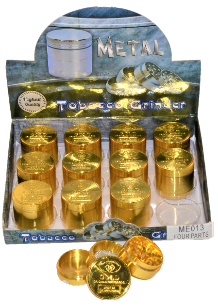 ME013 - Gold 32mm Grinder 4pc