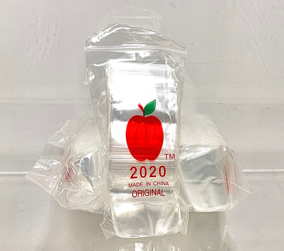 Small Sealable Apple Bags 20x20 1000ct