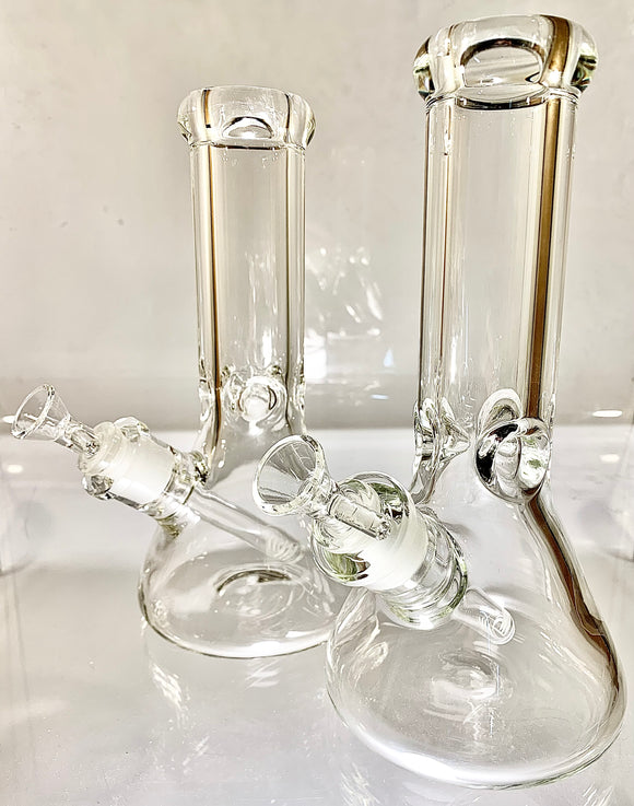 10” 9mm Clear Beaker Water Pipe
