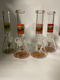 Water pipe 10” beaker stripe color design