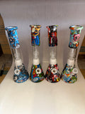 Silicone water pipe 11” w/glass chember