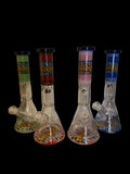 Water pipe 14” w/ perc thick base 9mm fancy