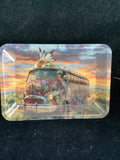 Small Two side print Rolling Tray w/Cover 3D