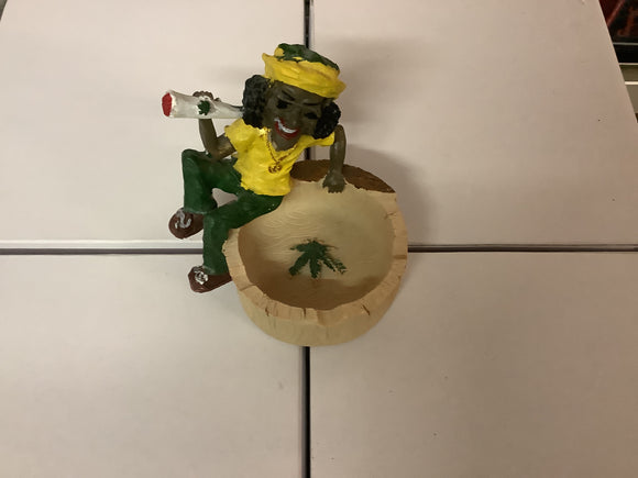 Rasta Man 4.5” 110mm Statue Ashtray