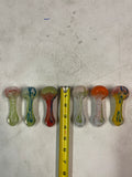 Glass pipe 3.5” Multicolor flat tip