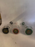 Water pipe 7” bent ring color w/ bottom sticker