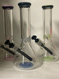 Water pipe beaker 12” 9mm color up/down (3)