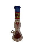 Water pipe beaker 11” w/ 2 perc fancy