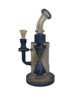 Water pipe 10” bent perc up side down heavy