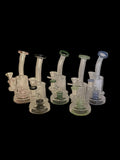Water pipe 7” bent ring color w/ bottom sticker
