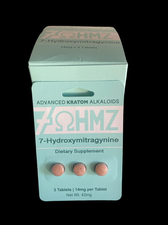 7-hydroxymitragynine 14mg 3 tablets 20 in pack