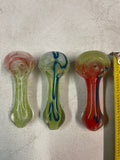 Glass pipe 3.5” Multicolor flat tip