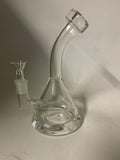 Water pipe 7” bent thick base HS3003 clear