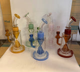 Water pipe 10” bent perc up side down heavy