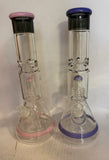 Water pipe beaker with shower perc 7mm 13”