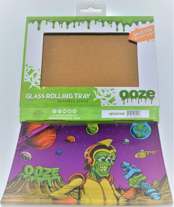 OOZE - Invasion Glass Rolling Tray