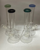 Water pipe 10” beaker clear (4 color)
