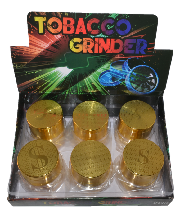 52mm Gold Dollar Signs Grinder